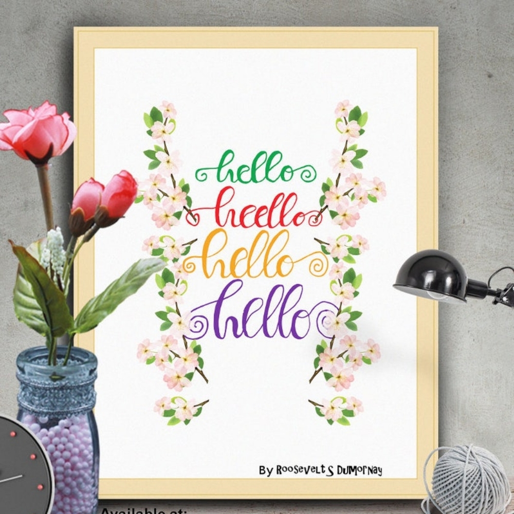 Wall Art - Floral Art Print - 8"x10" Unframed Wall Decor - Home Decor